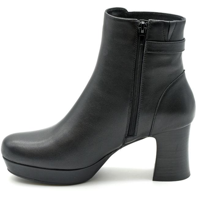 あしながおじさん ブーツ レディース 厚底 ブラック 黒 厚底ブーツ