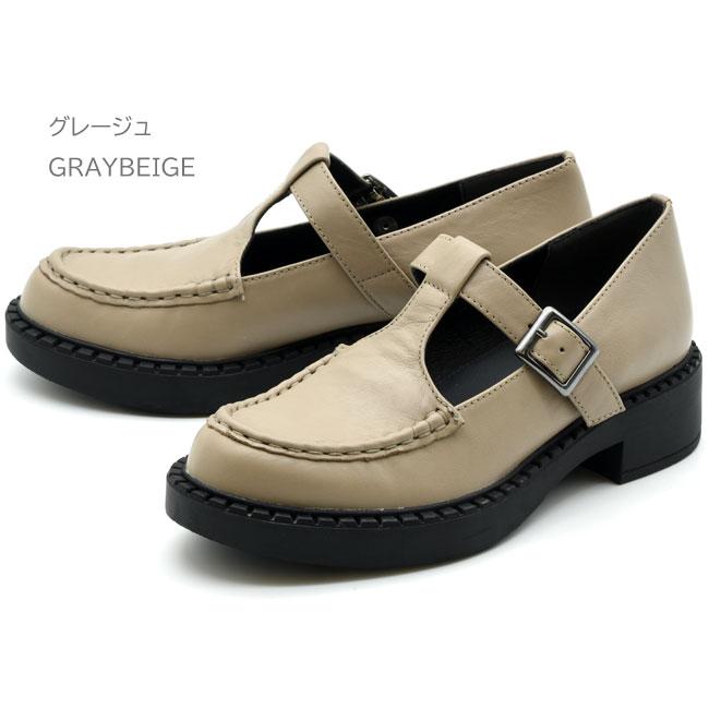 あしながおじさん ストラップシューズ カジュアルシューズ 本革 レザー レディース 全3色 22.5cm-24.5cm 黒 1610029 ...