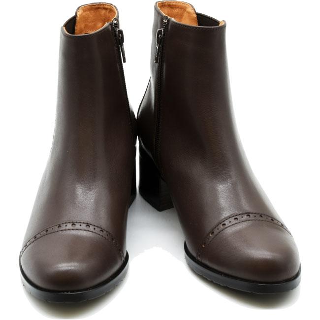 あしながおじさん ブーツ レディース 厚底 ブラック 黒 サイドゴア