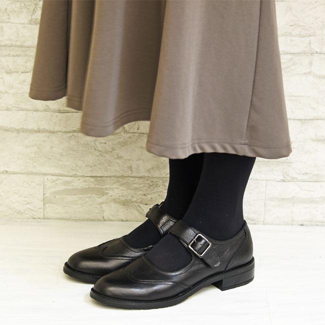あしながおじさん ストラップパンプス メリージェーン 本革 あしながおじさん ストラップパンプス メリージェーン 本革