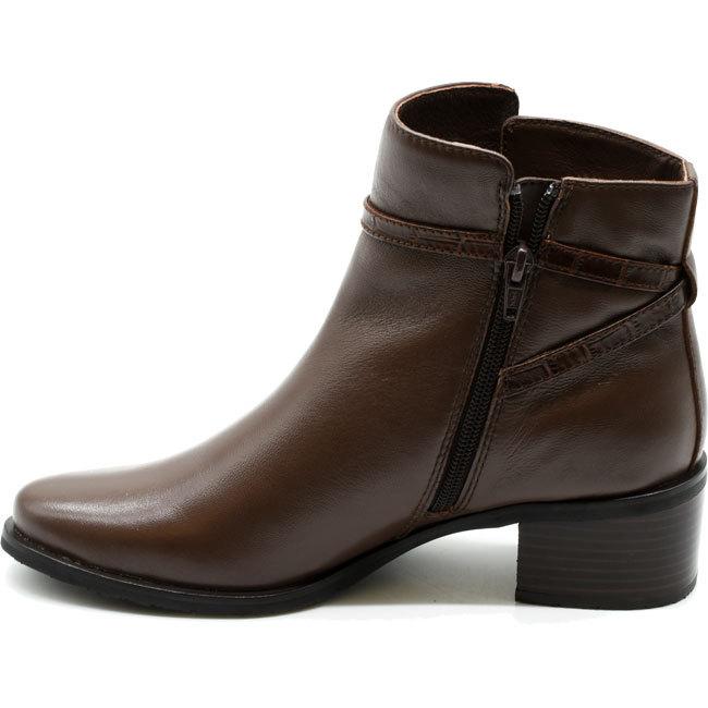 あしながおじさん ブーティー 本革 レザー 厚底 ショートブーツ