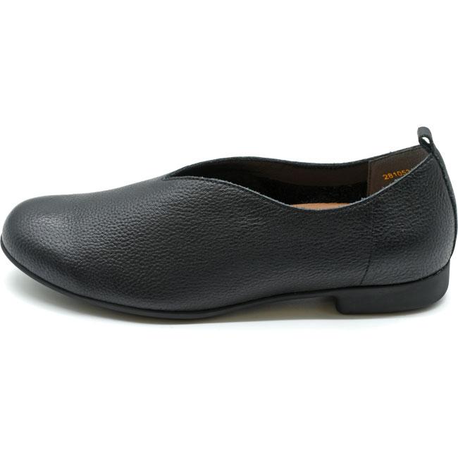 あしながおじさん スリッポン フラットシューズ 本革 レザー