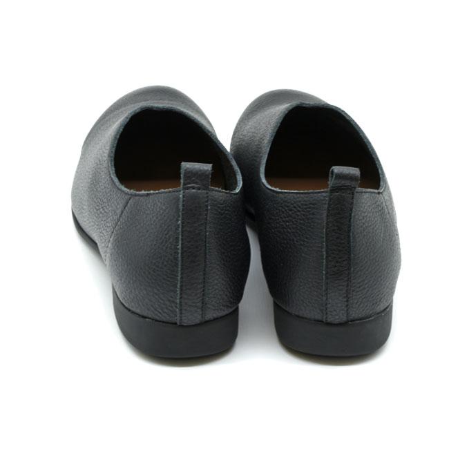 あしながおじさん スリッポン フラットシューズ 本革 レザー