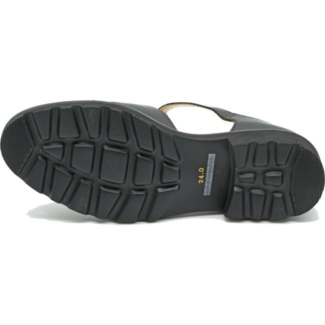 あしながおじさん パンプス レディース 厚底 ブラック 黒 グルカ