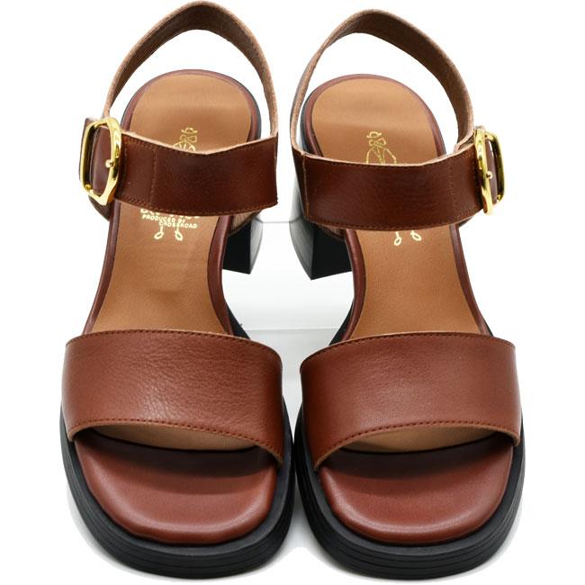 あしながおじさん 厚底サンダル ストラップ チャンキーヒール 日本製