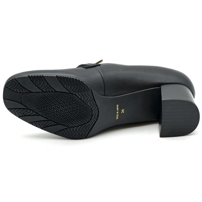 あしながおじさん パンプス レディース 厚底 ブラック 黒 厚底