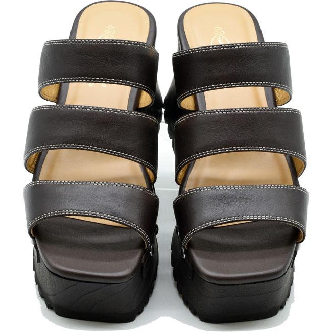 あしながおじさん 厚底サンダル ミュール チャンキーヒール 本革 レザー レディース 全3色 22.5-24.5 6701535 (予約)は3〜5営業日後の出荷です。 あしながおじさん 厚底サンダル ミュール チャンキーヒール 本革