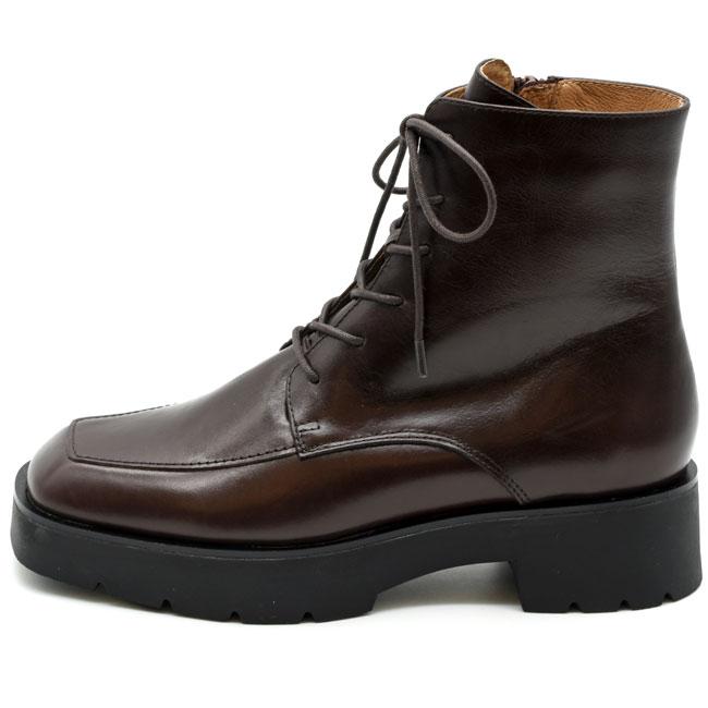 あしながおじさん ブーツ レディース 厚底 ブラック 黒 厚底ブーツ