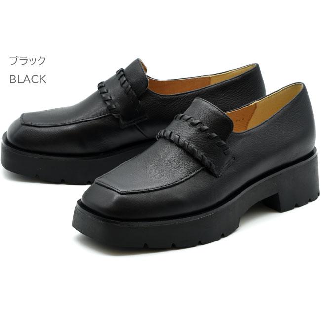 あしながおじさん パンプス レディース 厚底 ブラック 黒 厚底