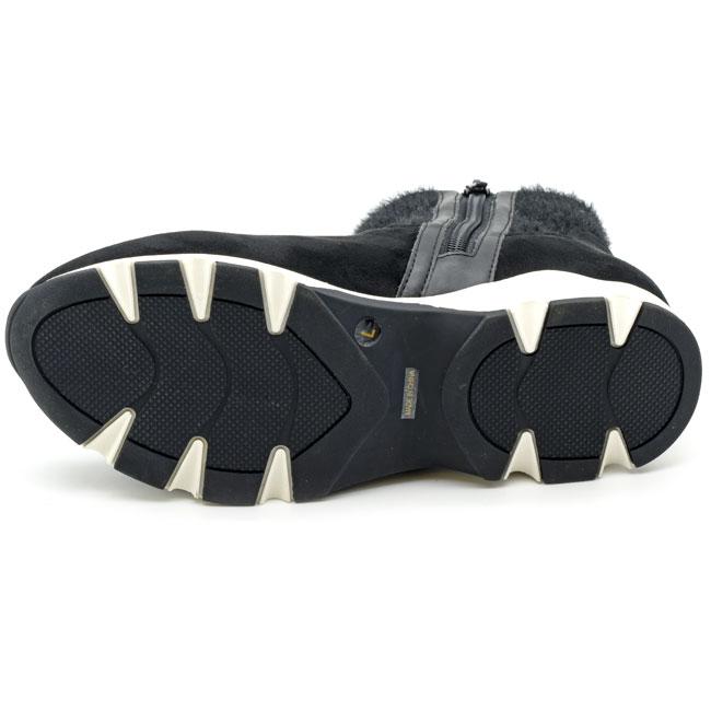 あしながおじさん ブーツ レディース 厚底 ブラック 黒 スニーカー