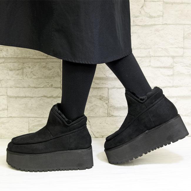 あしながおじさん by ムートンブーツ 厚底ムートン ショートブーツ