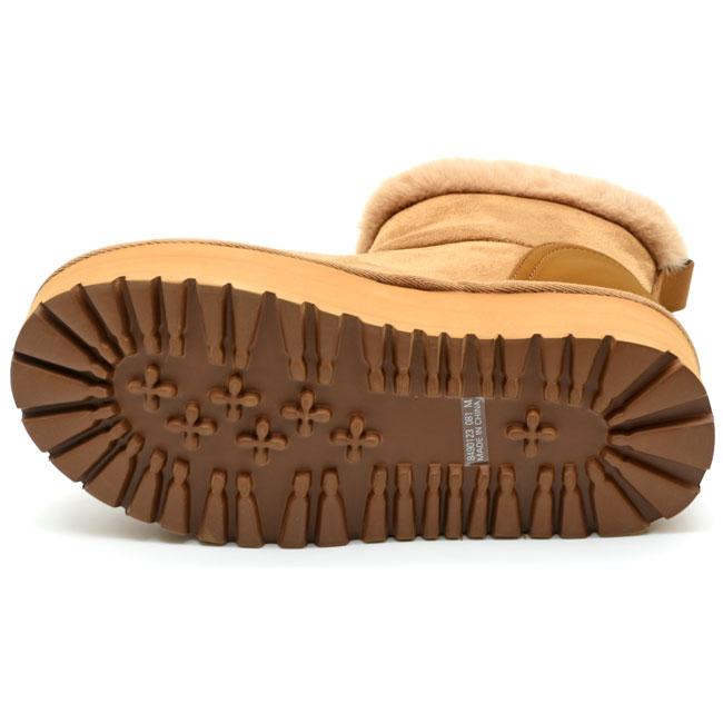 あしながおじさん by ムートンブーツ 厚底ムートン ショートブーツ