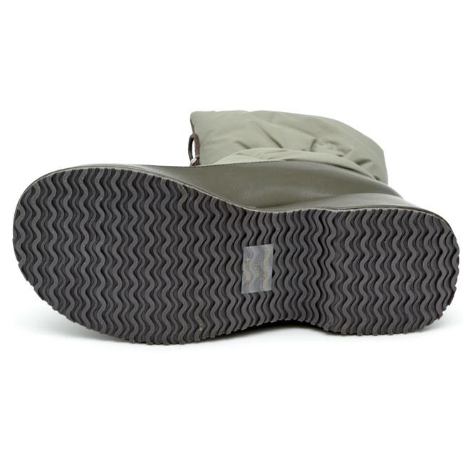 あしながおじさん ブーツ レディース 厚底 ブラック 黒 by スノー