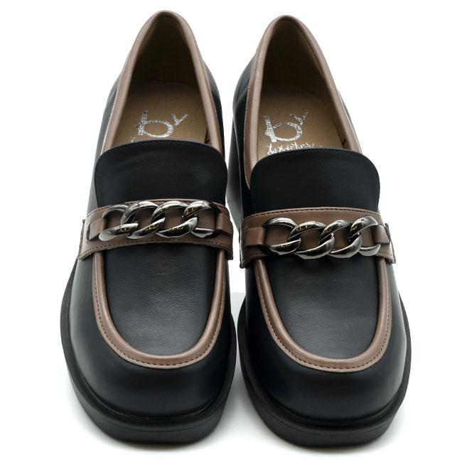 by あしながおじさん 厚底ローファー パンプス ビットローファー 厚底 レディース 全3色 22.5-24.5 ブラック 黒 8510129 あしながおじさん by 厚底ローファー パンプス ビットローファー 厚底