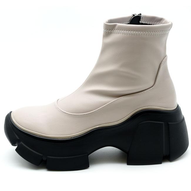 あしながおじさん ブーツ レディース 厚底 ブラック 黒 by 厚底ブーツ