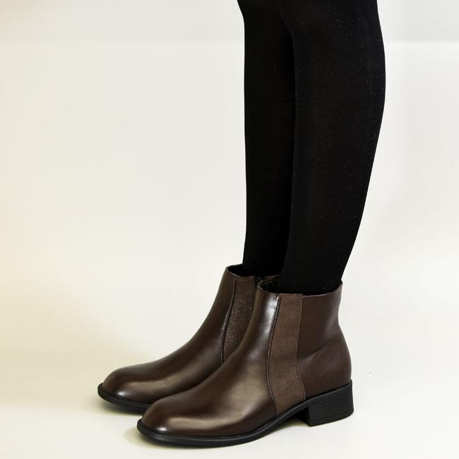 あしながおじさん ブーツ レディース 黒 茶色 by ジョッパーズブーツ