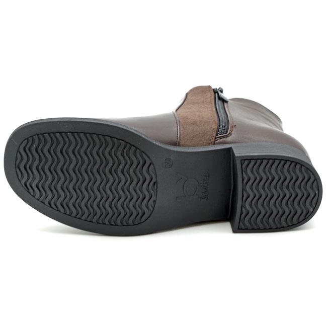 by あしながおじさん ジョッパーズブーツ ショートブーツ レディース 黒 茶色 22cm-24.5cm 8710633 あしながおじさん ブーツ レディース 黒 茶色 by ジョッパーズブーツ