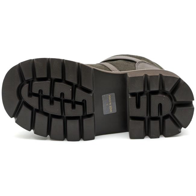 あしながおじさん ブーツ レディース 黒 by エンジニアブーツ ムートン