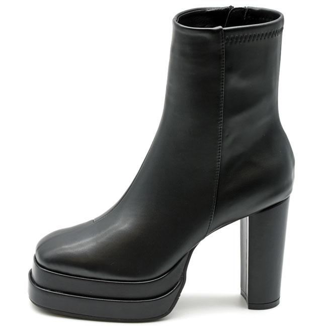 あしながおじさん ブーツ レディース 厚底 ブラック 黒 by 厚底ブーツ