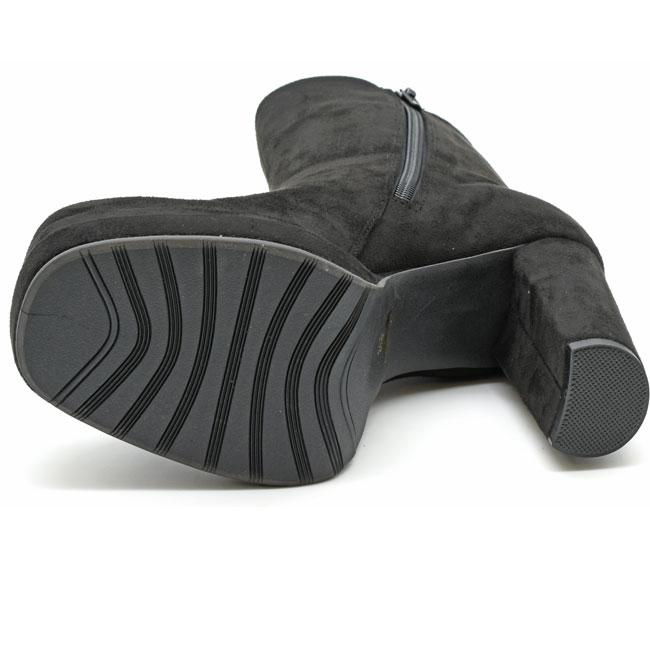 あしながおじさん ブーツ レディース 厚底 ブラック 黒 by 厚底ブーツ