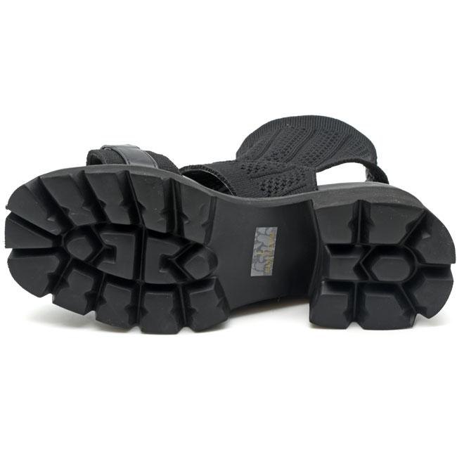 あしながおじさん by ブーツサンダル ニットサンダル 厚底 レディース