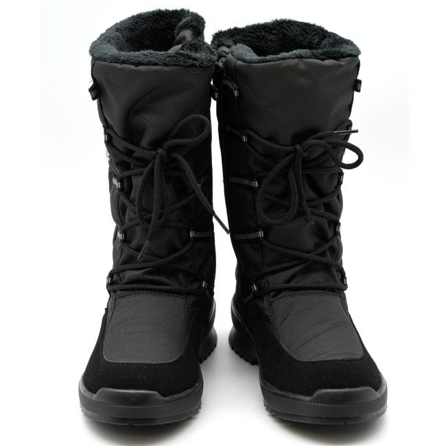 ブーツ レディース 厚底 ブラック 黒 スノーブーツ ボアブーツ rain