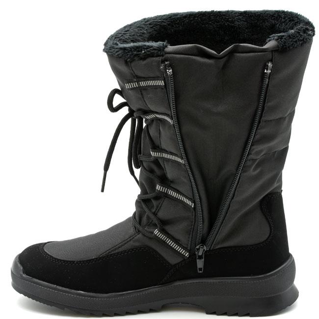 ブーツ レディース 厚底 ブラック 黒 スノーブーツ ボアブーツ rain