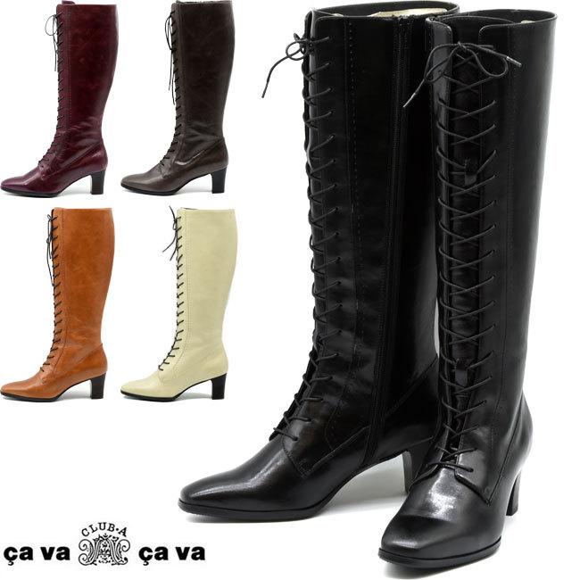cava サバサバ サヴァサヴァ cavacava レースアップブーツ 本革 cava サバサバ サヴァサヴァ cavacava レースアップブーツ 本革