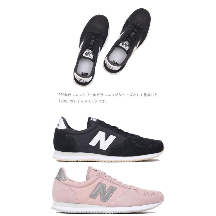 ニューバランス new balance スニーカー スエード レザー レディース ブラック ピンク WL220 TD TE｜ibc｜03