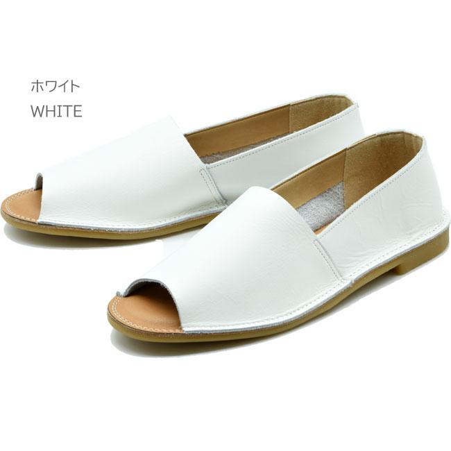 あしながおじさん フラットシューズ オープントゥ パンプス