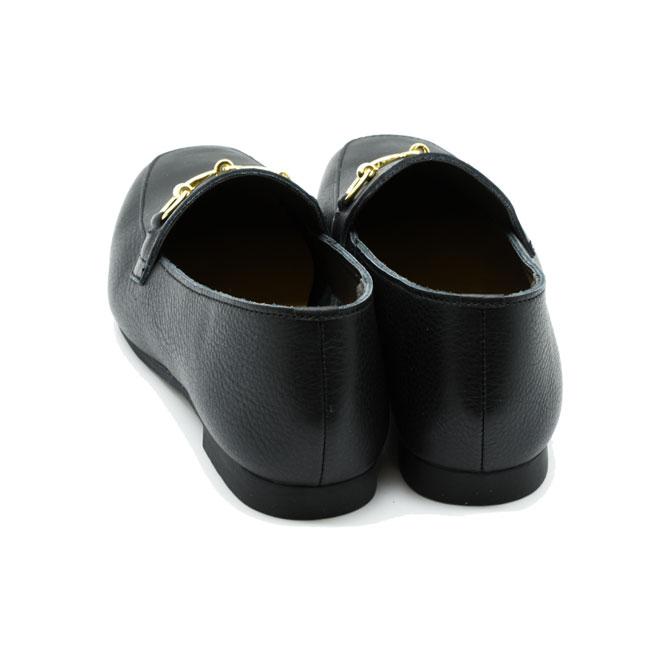 あしながおじさん ビットローファー スクエアトゥ パンプス スリッポン