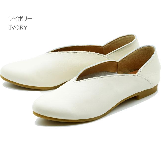 レシピ　Vカット　パンプス　バブーシュ　フラット　シューズ　本革　牛革 楽天市場】[ スリッポン レディース レザー ] 本革 Vカット