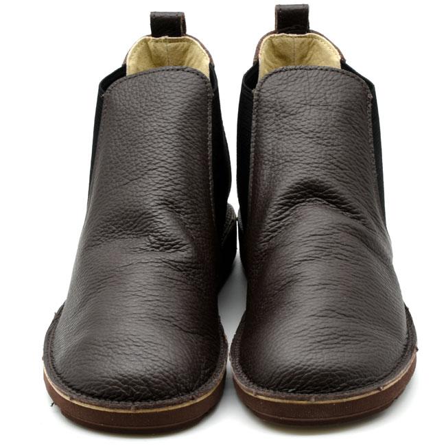 あしながおじさん ブーツ レディース 厚底 ブラック 黒 サイドゴア