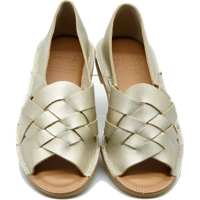 あしながおじさん グルカシューズ オープントゥ パンプス スリッポン