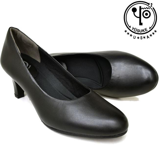 ヨースケ 厚底 パンプス Yosuke レザー フォーマル プレーンパンプス レディース ブラック 21 5 26 Y 靴のibc 通販 Yahoo ショッピング