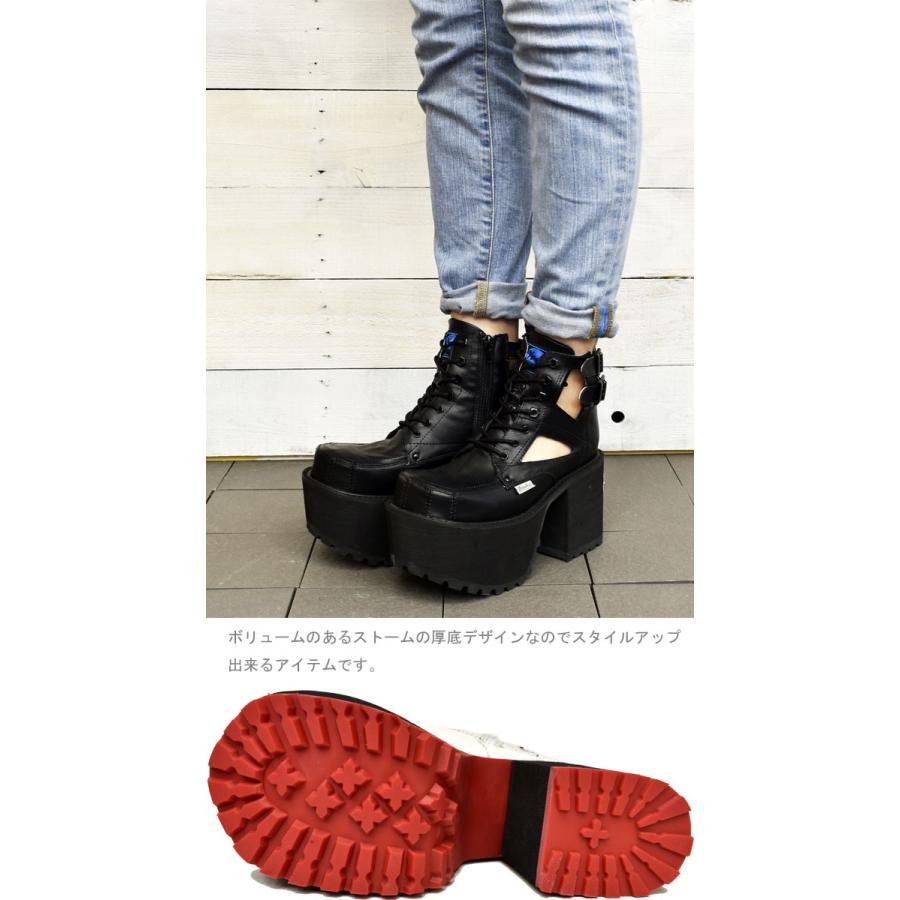 YOSUKE 厚底ブーツ YOSUKE ヨースケ 厚底 ブーツ レースアップ ショートブーツ