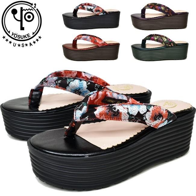ヨースケ 厚底 サンダル Yosuke 下駄 ゲタ 厚底サンダル レディース Y 靴のibc 通販 Yahoo ショッピング