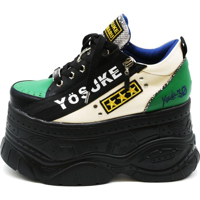 YOSUKE（ヨースケ） 厚底スニーカー レースアップ ハイソール