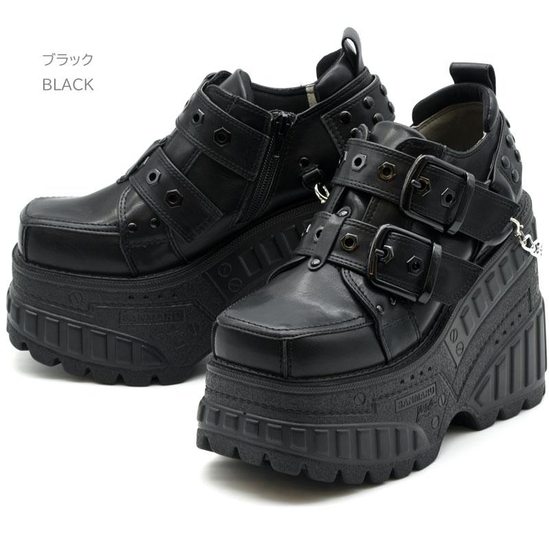 YOSUKE（ヨースケ） スニーカー レディース 黒 白 厚底スニーカー