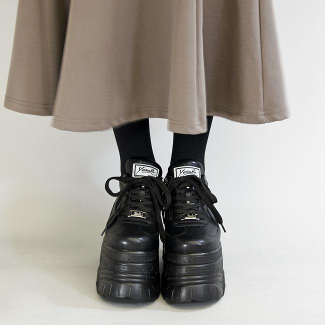 YOSUKE ヨースケ 厚底スニーカー レースアップ ハイソール