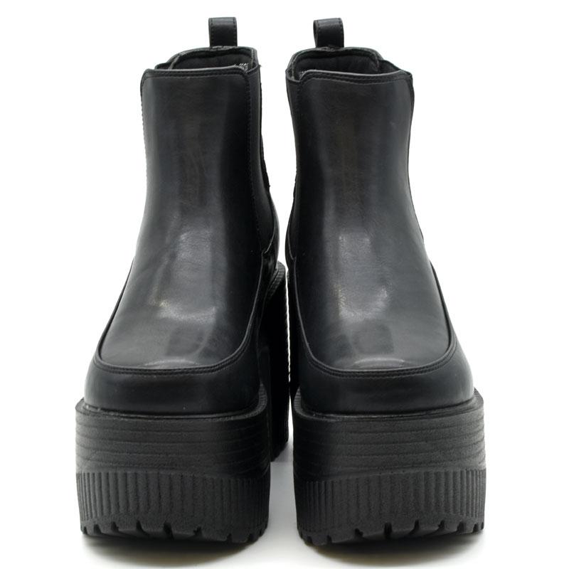 YOSUKE（ヨースケ） ブーツ レディース 厚底 ブラック 黒 サイドゴア