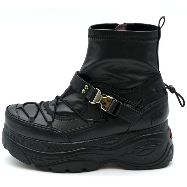 YOSUKE（ヨースケ） ブーツ レディース 厚底 ブラック 黒 厚底ブーツ