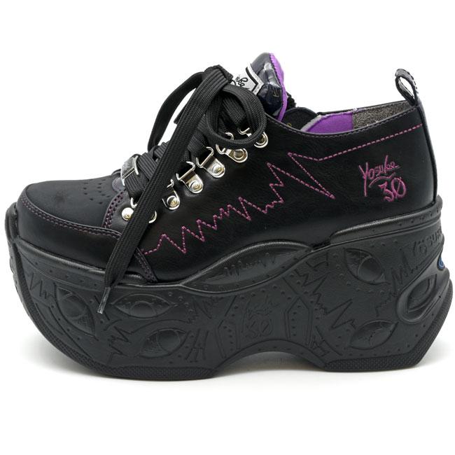 YOSUKE（ヨースケ） メンズ ブーツ スニーカー 厚底 ブラック 黒 厚底