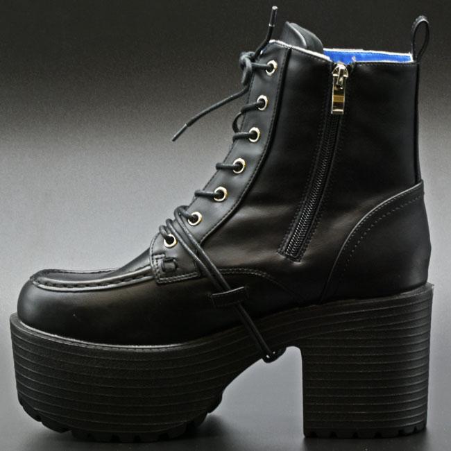 YOSUKE（ヨースケ） 厚底ブーツ レースアップブーツ ショートブーツ