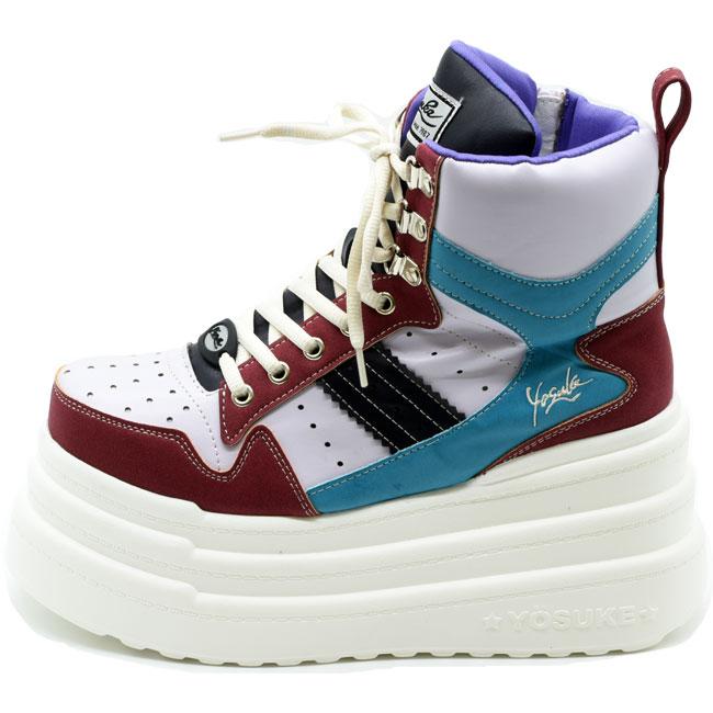 YOSUKE ヨースケ 厚底スニーカー 厚底ブーツ レースアップ