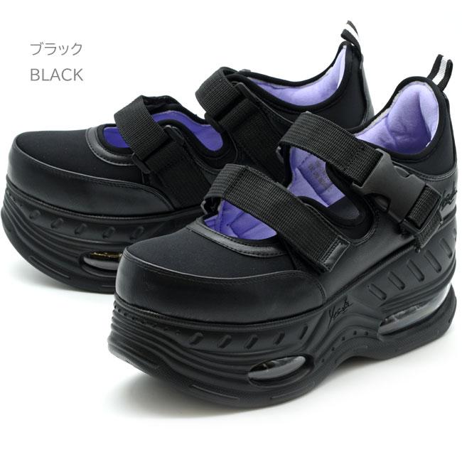 YOSUKE（ヨースケ） スニーカー レディース 厚底 ブラック 黒 厚底