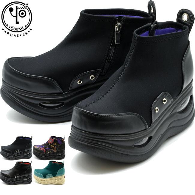 YOSUKE（ヨースケ） スニーカー レディース 厚底 ブラック 黒 厚底