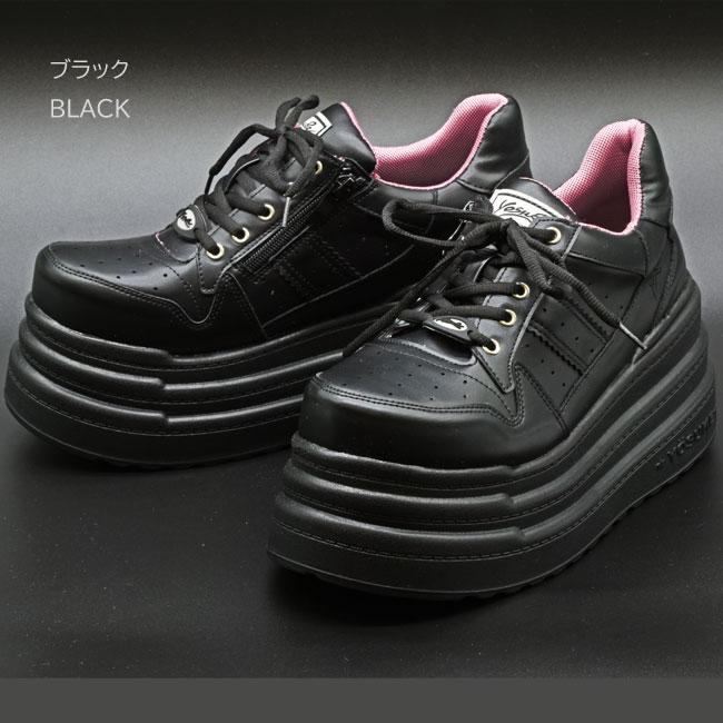 YOSUKE（ヨースケ） メンズ ブーツ スニーカー 厚底 ブラック 黒 厚底