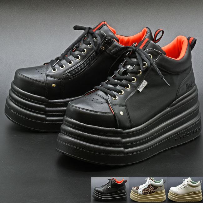 YOSUKE ヨースケ 厚底スニーカー ハイソール レースアップ