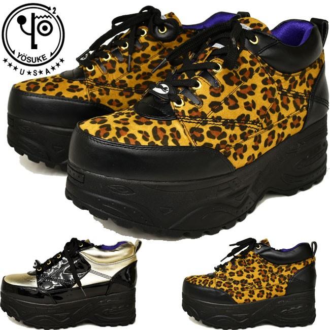 YOSUKE（ヨースケ） メンズ 厚底 スニーカー レースアップ ハイソール